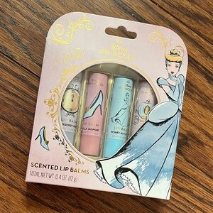 NEW Disney Cinderella Princess Scented Lip Balm Quad